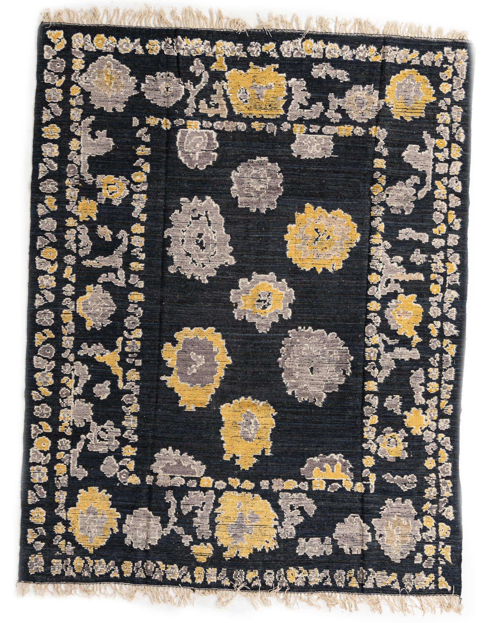 8' x 10' 1 Hand Knotted Oushak Wool Rug