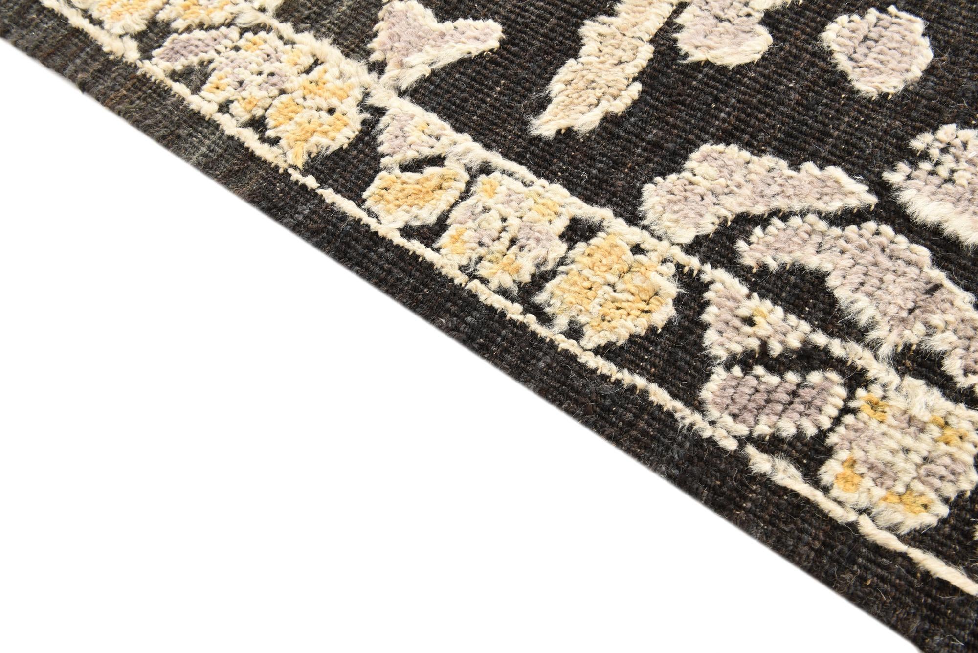 9' x 11' 9 Hand Knotted Oushak Wool Rug