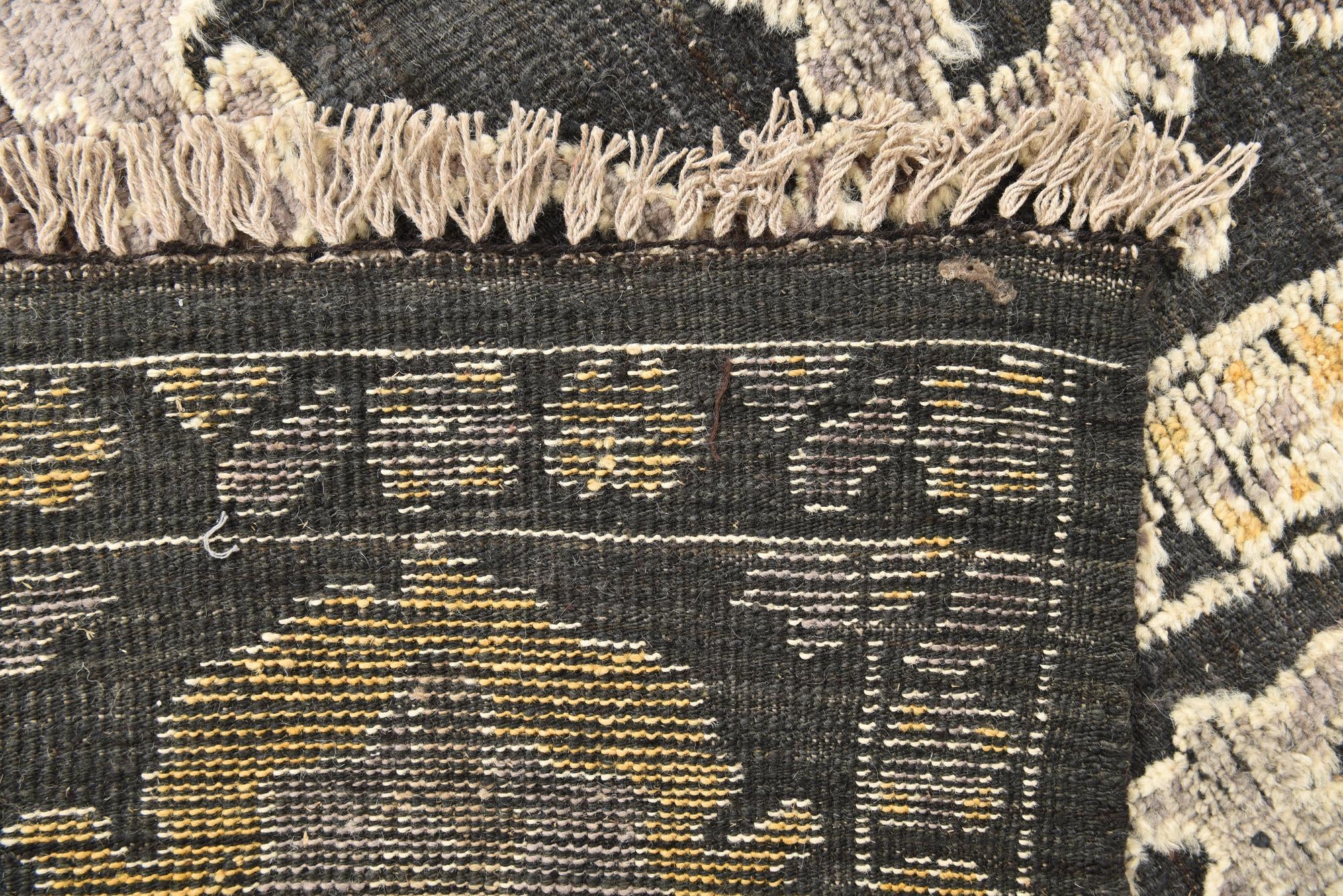 9' x 11' 9 Hand Knotted Oushak Wool Rug