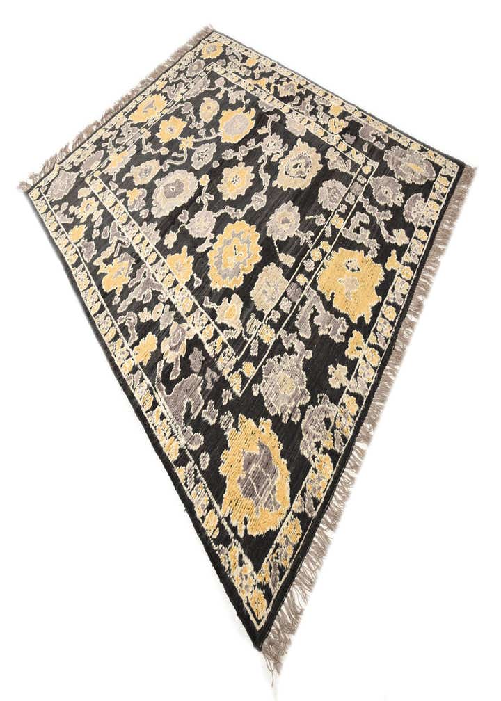 8' x 10' 1 Hand Knotted Oushak Wool Rug