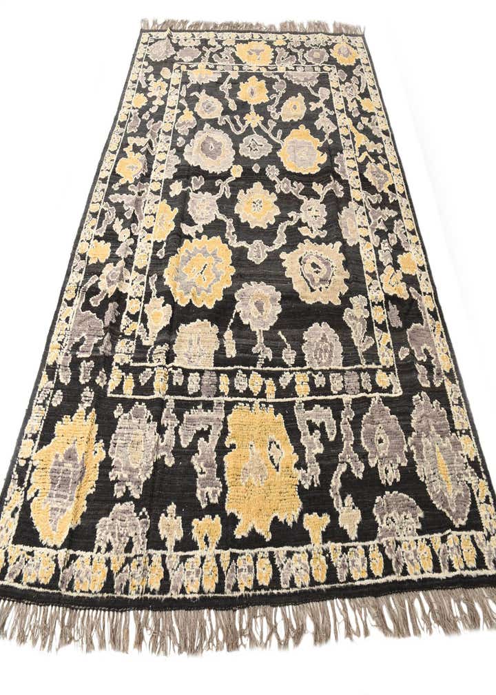 8' x 10' 1 Hand Knotted Oushak Wool Rug