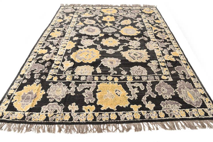 Detail image of 8' x 10' 1 Hand Knotted Oushak Wool Rug