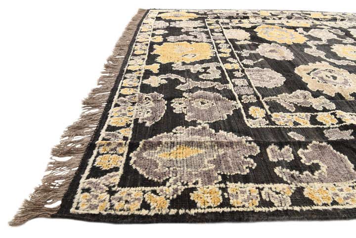 8' x 10' 1 Hand Knotted Oushak Wool Rug