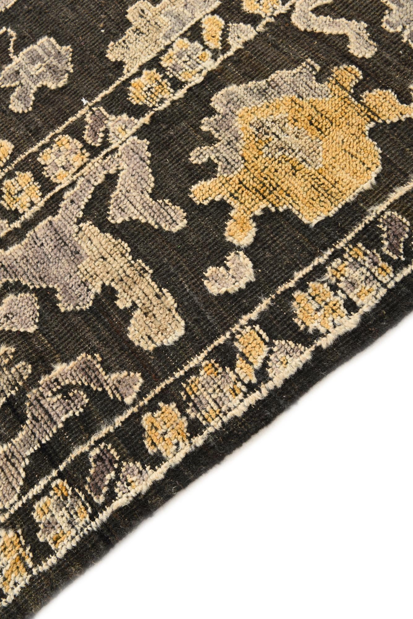 9' 3 x 12' Hand Knotted Oushak Wool Rug