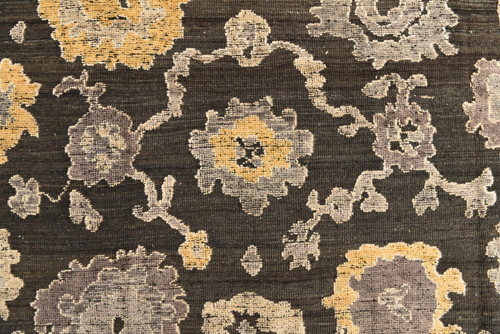 9' 3 x 12' Hand Knotted Oushak Wool Rug