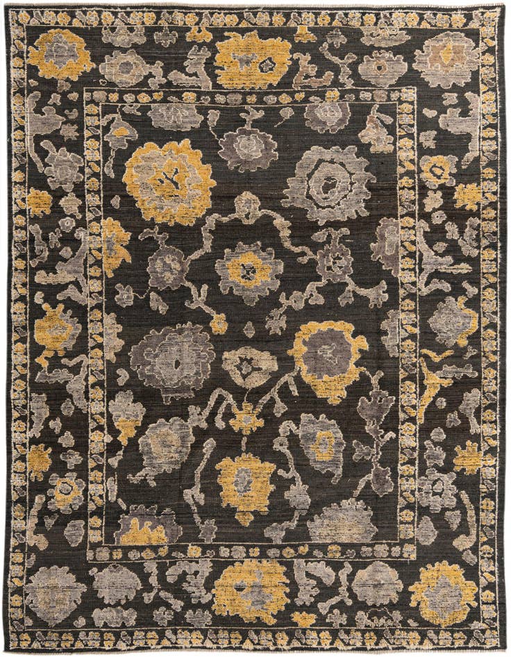 Detail image of 9' 3 x 12' Hand Knotted Oushak Wool Rug