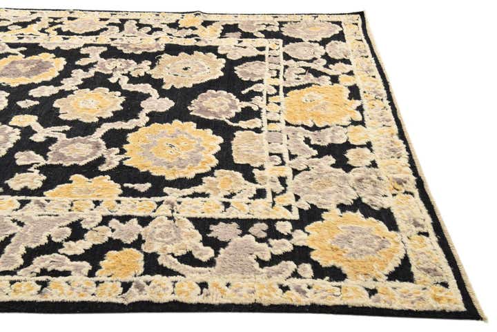 8' x 10' 10 Hand Knotted Oushak Wool Rug