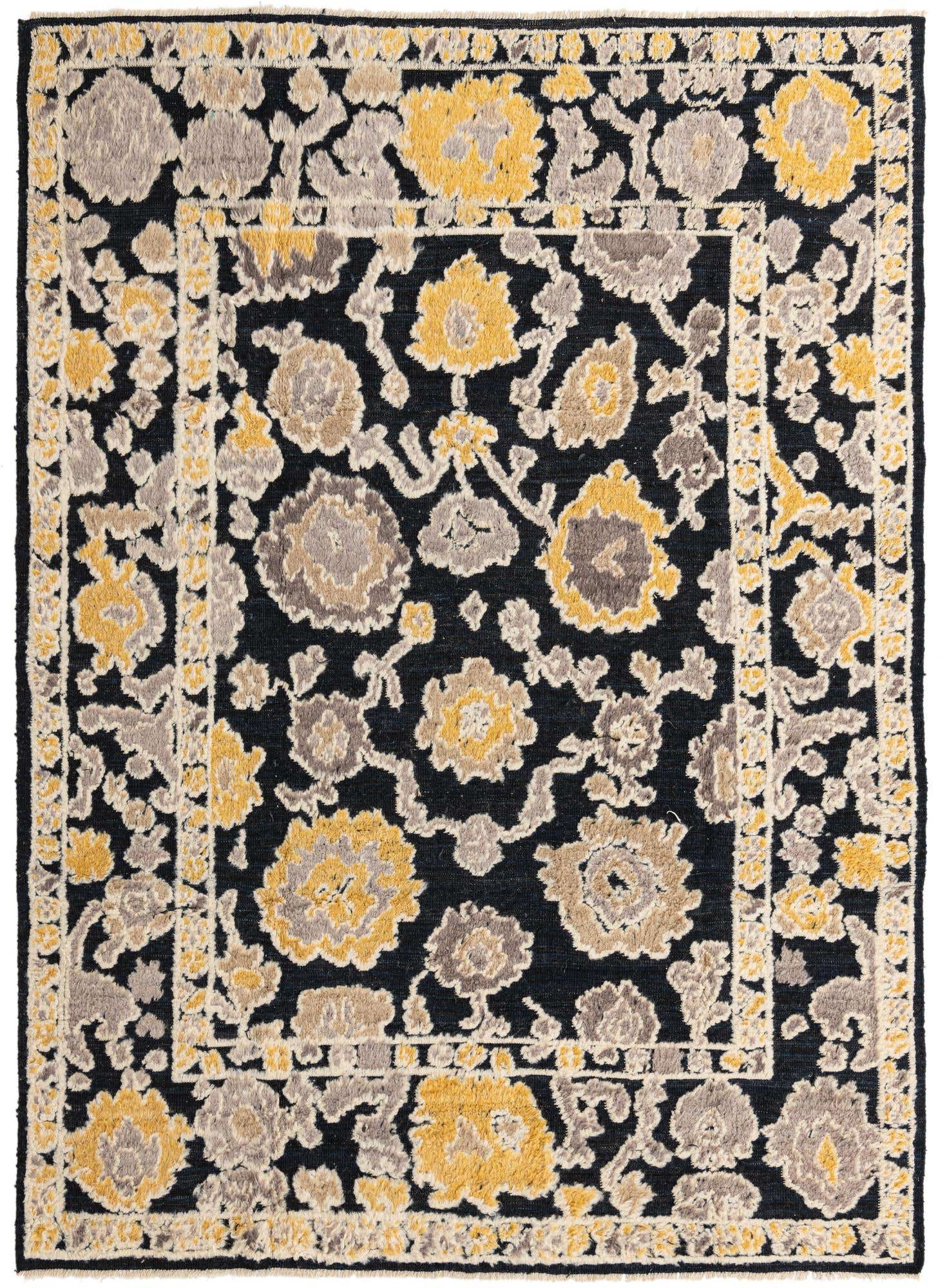 8' x 10' 10 Hand Knotted Oushak Wool Rug