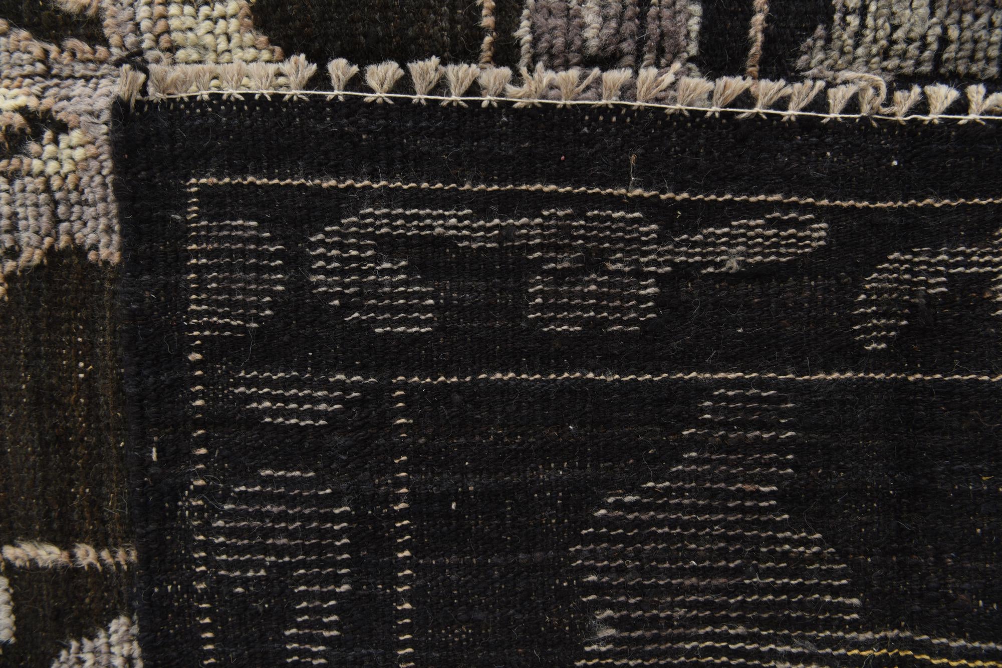 9' 2 x 12' 3 Hand Knotted Oushak Wool Rug