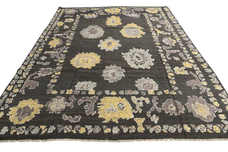 Detail image of 7' 10 x 10' 6 Hand Knotted Oushak Wool Rug