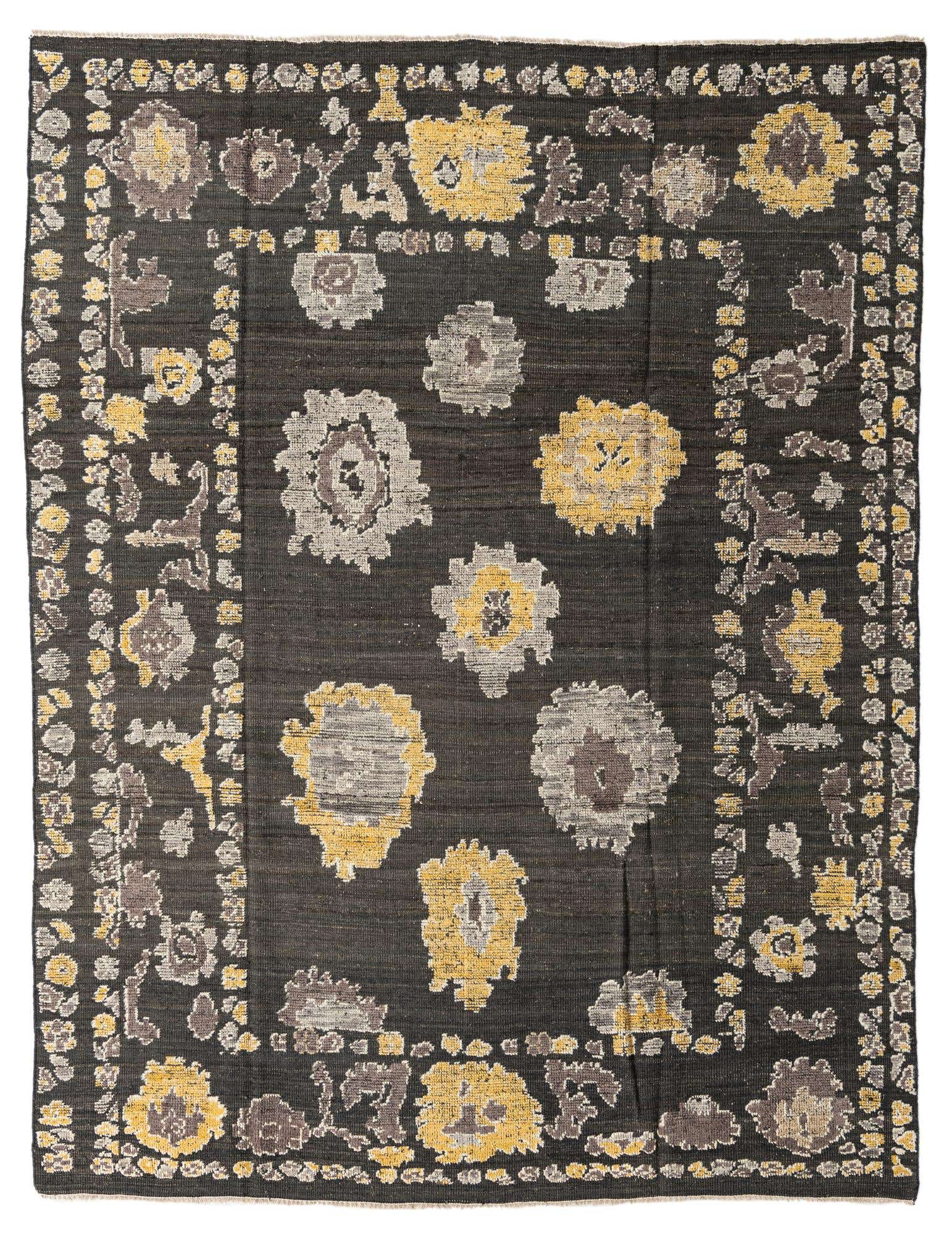 7' 10 x 10' 6 Hand Knotted Oushak Wool Rug
