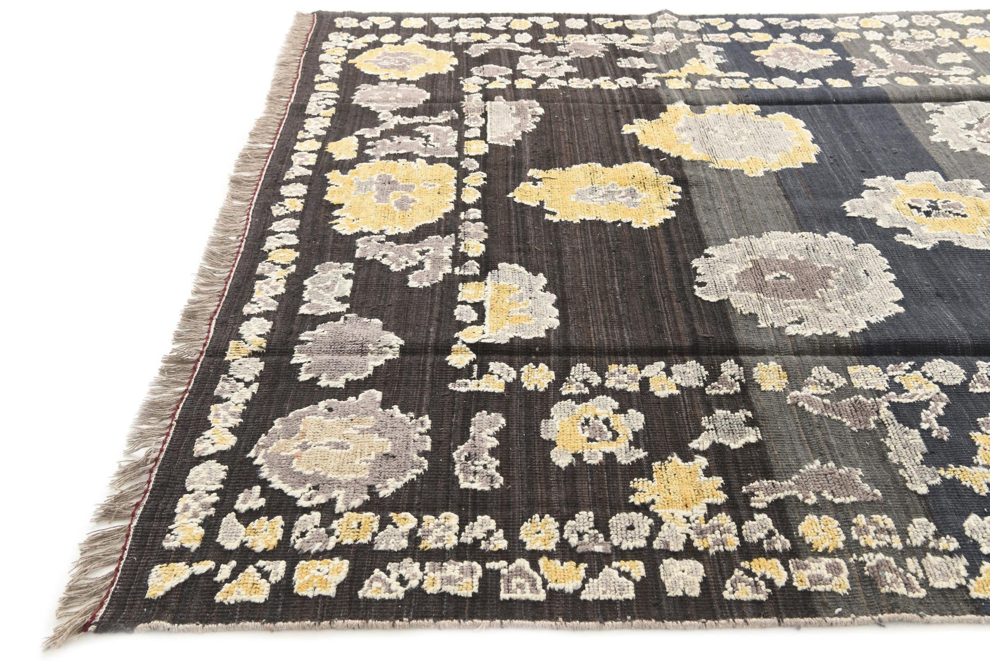 8' x 10' 1 Hand Knotted Oushak Wool Rug