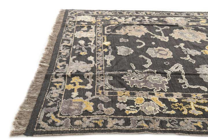 8' x 10' 3 Hand Knotted Oushak Wool Rug
