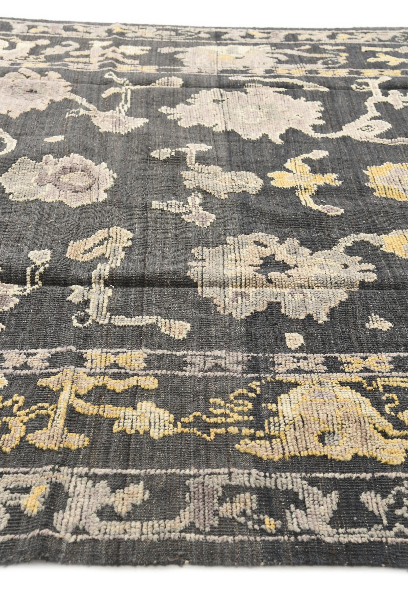 245cm x 310cm anudado a mano Oushak Alfombra Lana