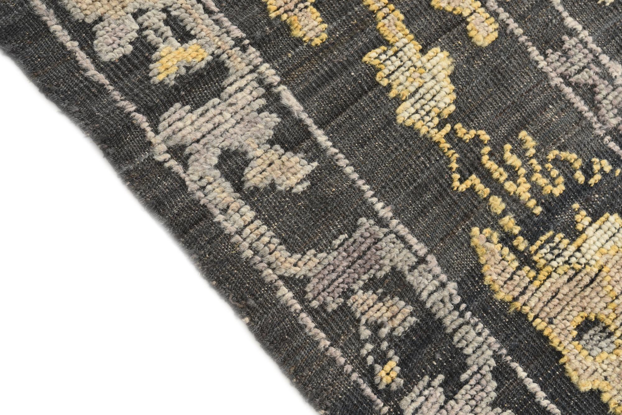 245cm x 310cm anudado a mano Oushak Alfombra Lana