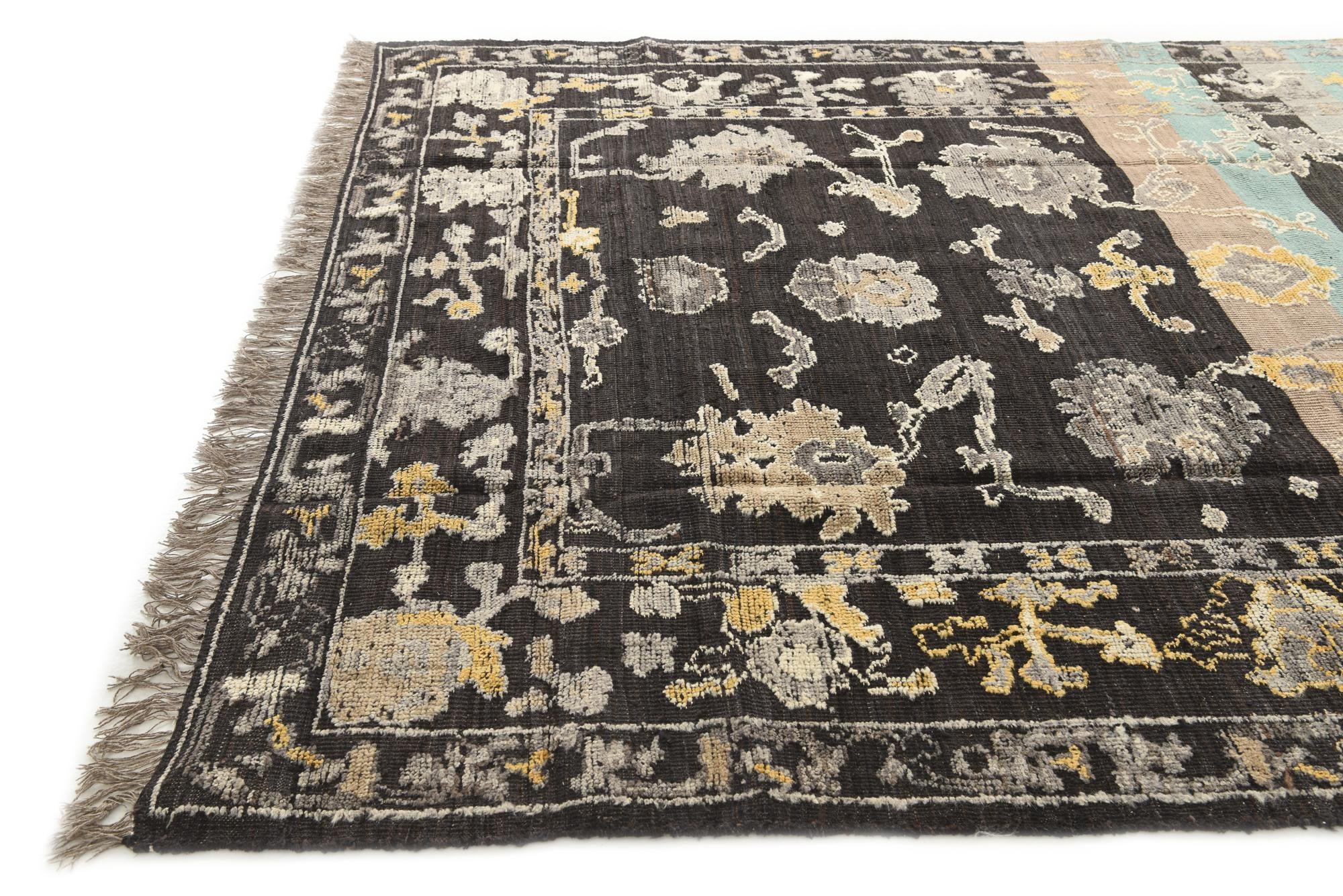 8' 4 x 10' 1 Hand Knotted Oushak Wool Rug