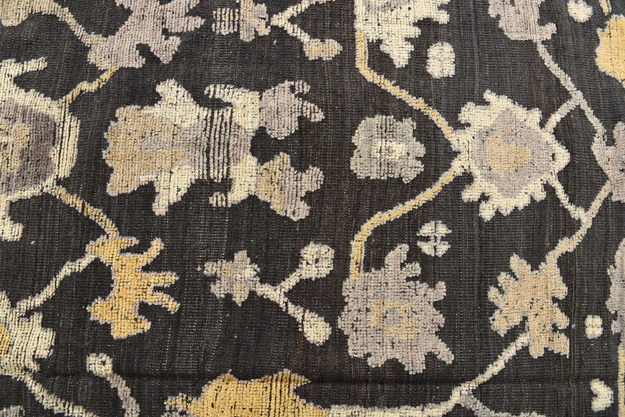 9' 3 x 12' 8 Hand Knotted Oushak Wool Rug