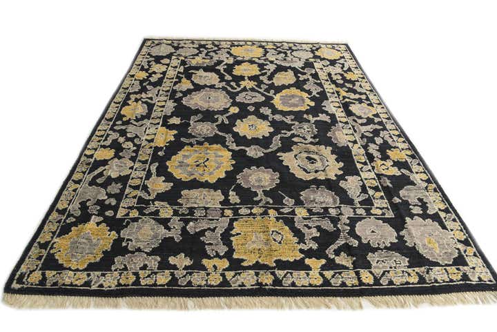 8' x 11' Hand Knotted Oushak Wool Rug