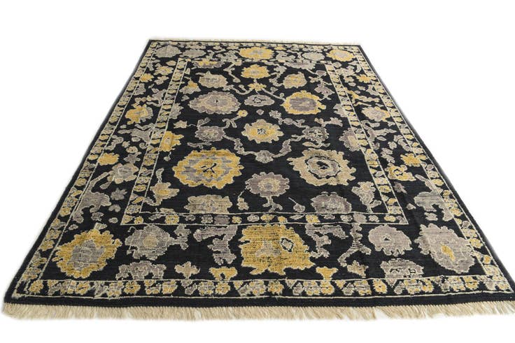 Detail image of 8' x 11' Hand Knotted Oushak Wool Rug