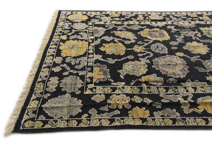 8' x 11' Hand Knotted Oushak Wool Rug