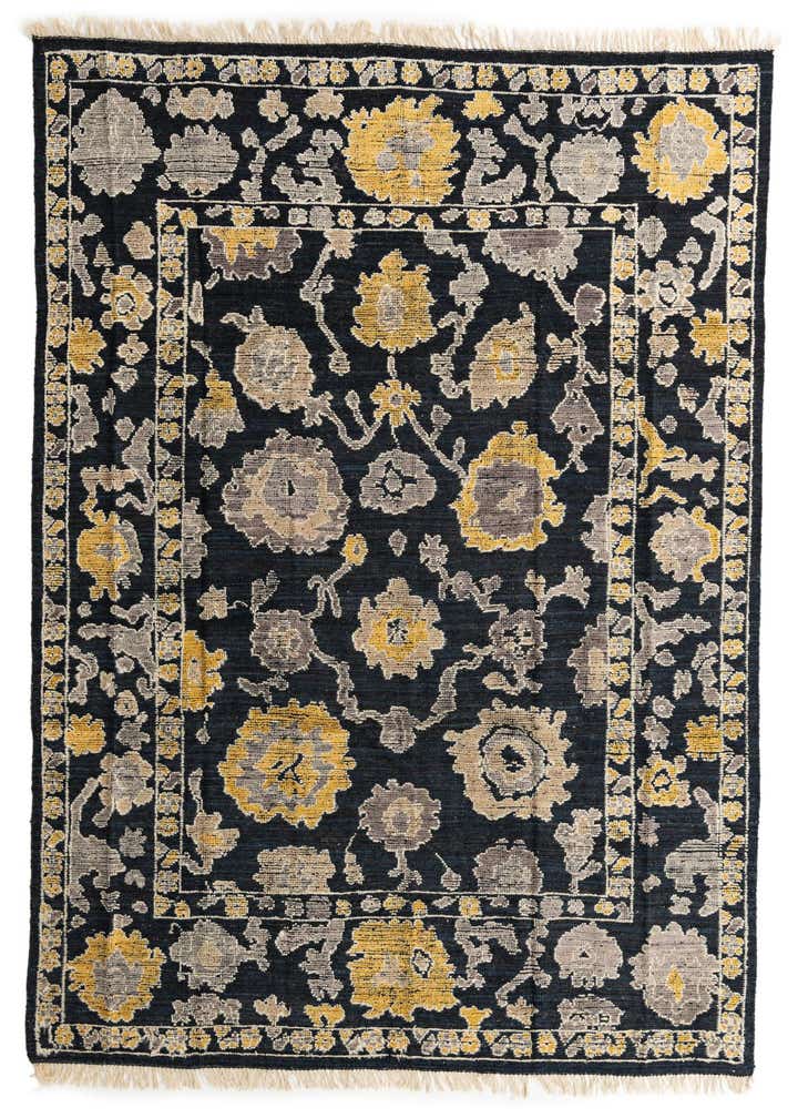 8' x 11' Hand Knotted Oushak Wool Rug