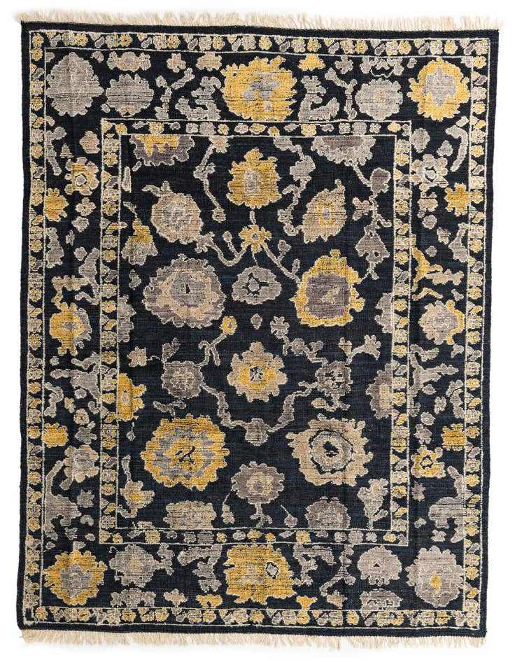 Detail image of 8' x 11' Hand Knotted Oushak Wool Rug