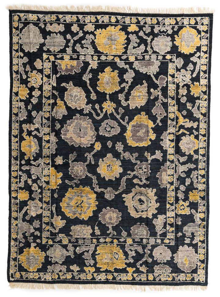 8' x 11' Hand Knotted Oushak Wool Rug