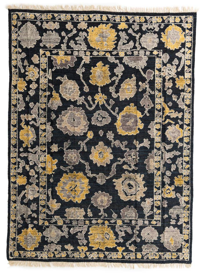 Detail image of 8' x 11' Hand Knotted Oushak Wool Rug