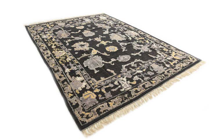 9' 4 x 12' 5 Hand Knotted Oushak Wool Rug
