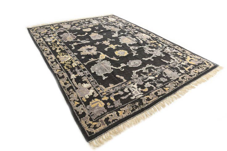Detail image of 9' 4 x 12' 5 Hand Knotted Oushak Wool Rug