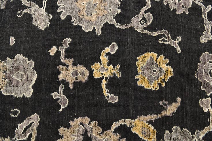 Detail image of 9' 4 x 12' 5 Hand Knotted Oushak Wool Rug