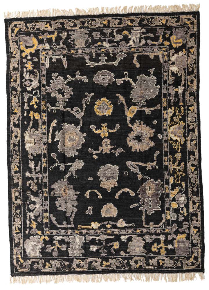 9' 4 x 12' 5 Hand Knotted Oushak Wool Rug