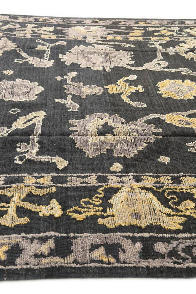 Detail image of 8' 10 x 12' 4 Hand Knotted Oushak Wool Rug