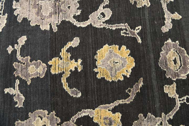 8' 10 x 12' 4 Hand Knotted Oushak Wool Rug