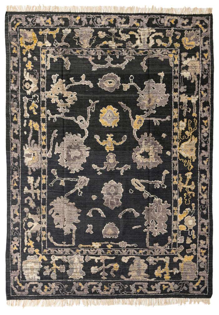 8' 10 x 12' 4 Hand Knotted Oushak Wool Rug