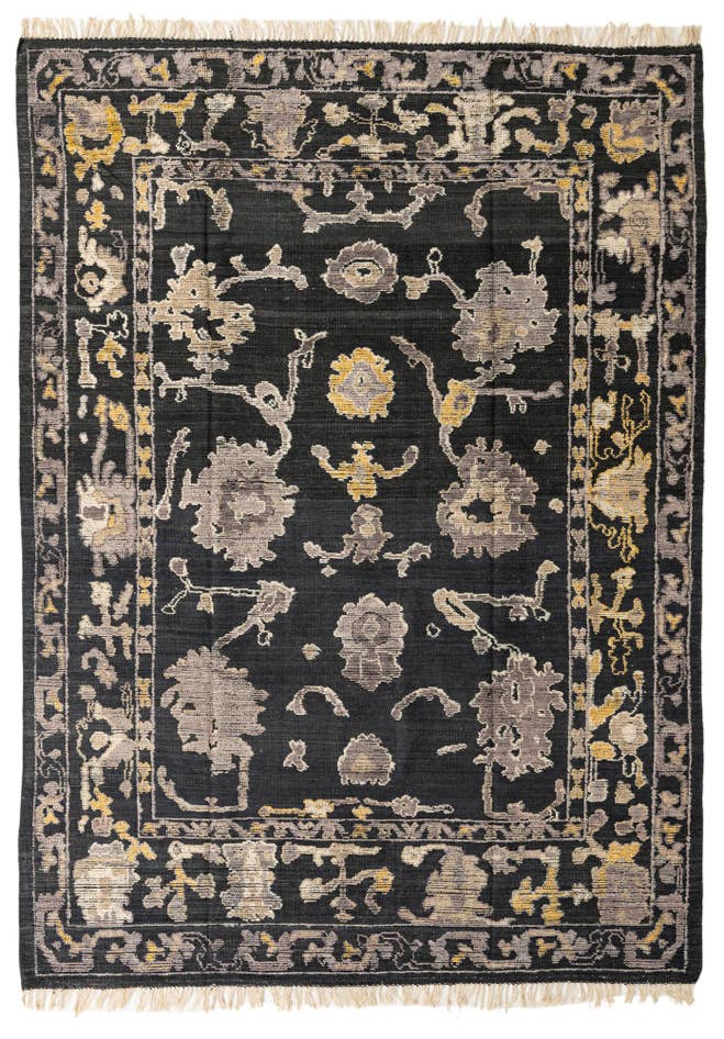 Detail image of 8' 10 x 12' 4 Hand Knotted Oushak Wool Rug