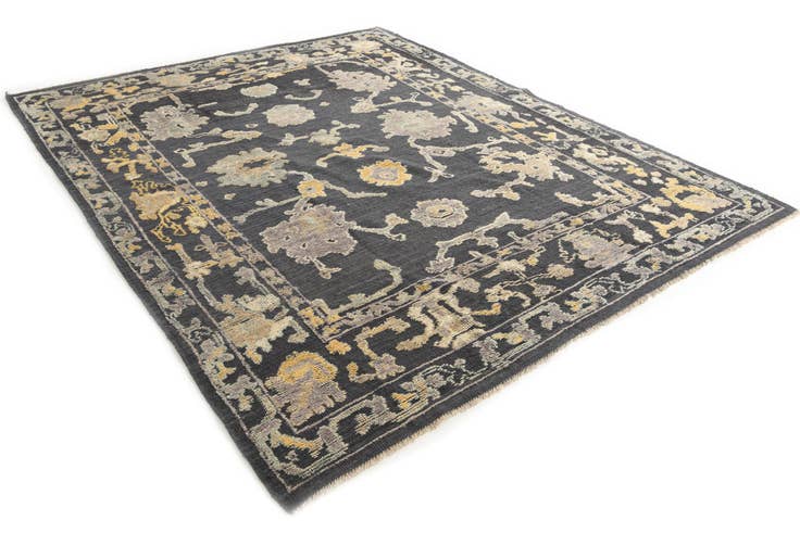 Detail image of 8' 1 x 10' 3 Hand Knotted Oushak Wool Rug