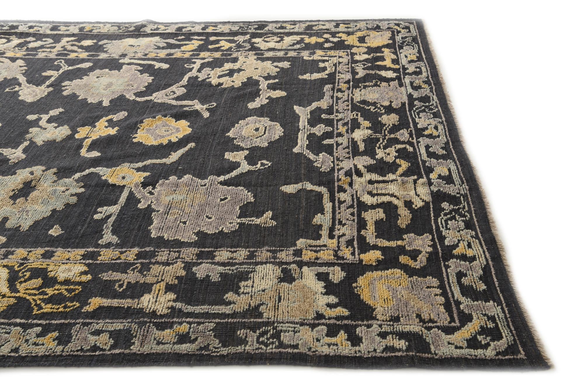 8' 1 x 10' 3 Hand Knotted Oushak Wool Rug