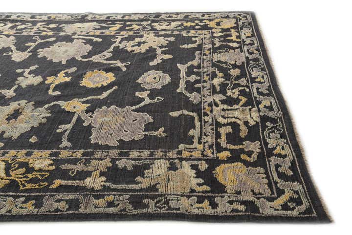 8' 1 x 10' 3 Hand Knotted Oushak Wool Rug