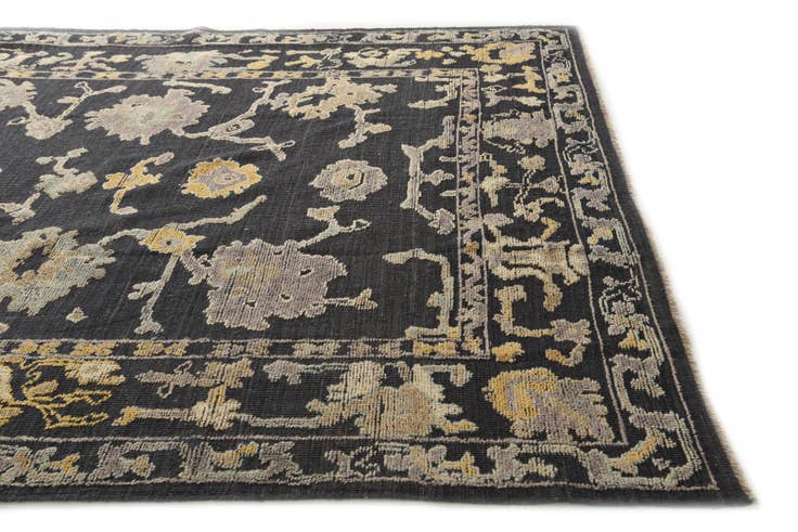 Detail image of 8' 1 x 10' 3 Hand Knotted Oushak Wool Rug