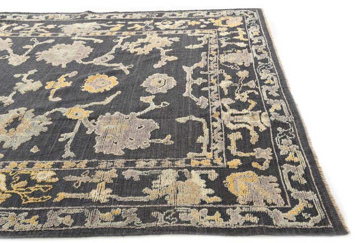 8' 1 x 10' 3 Hand Knotted Oushak Wool Rug