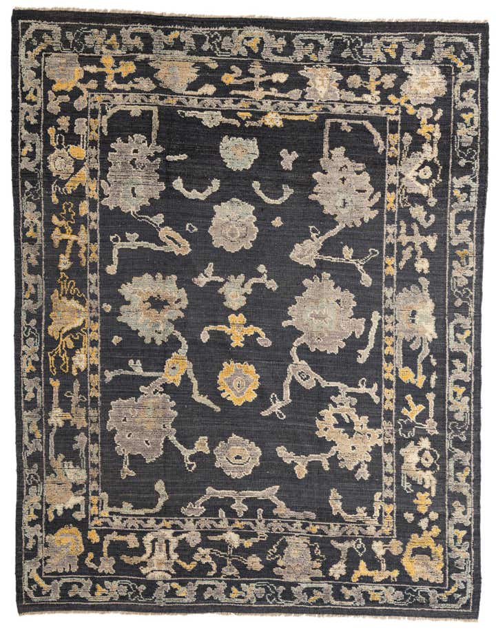 8' 1 x 10' 3 Hand Knotted Oushak Wool Rug