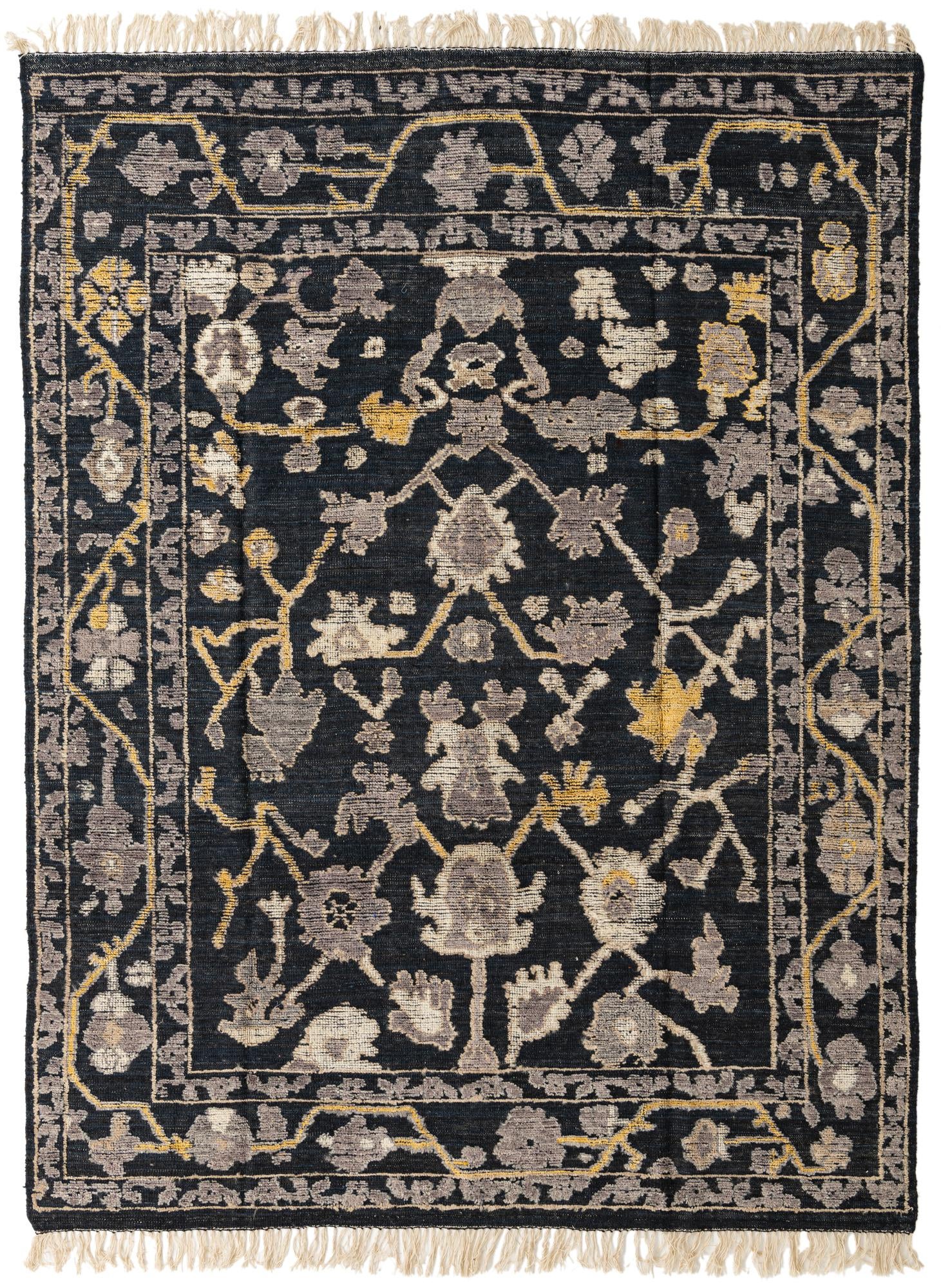 7' 10 x 10' 6 Hand Knotted Oushak Wool Rug
