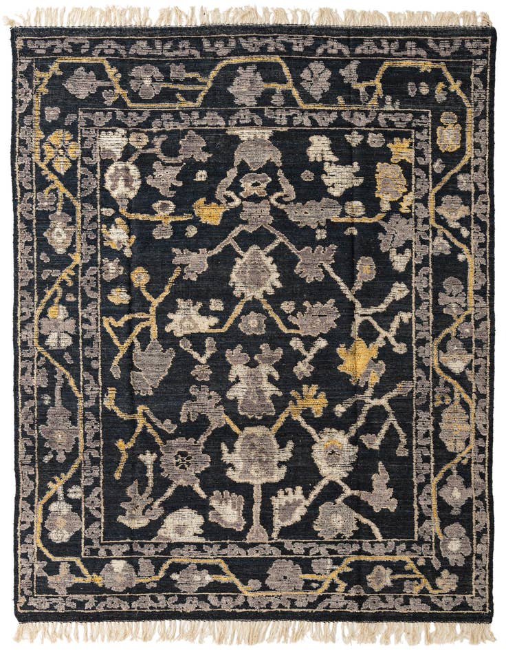 Detail image of 7' 10 x 10' 6 Hand Knotted Oushak Wool Rug