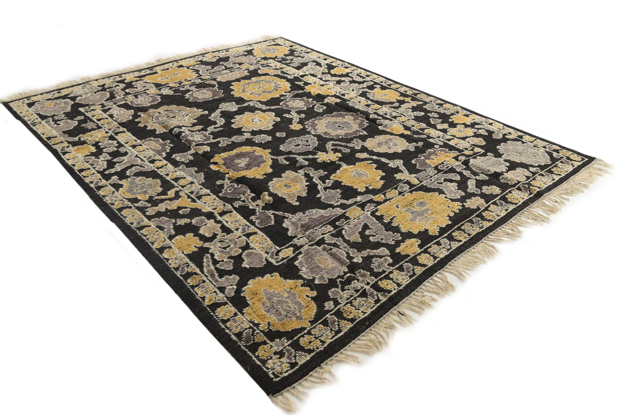 8' 4 x 10' 2 Hand Knotted Oushak Wool Rug