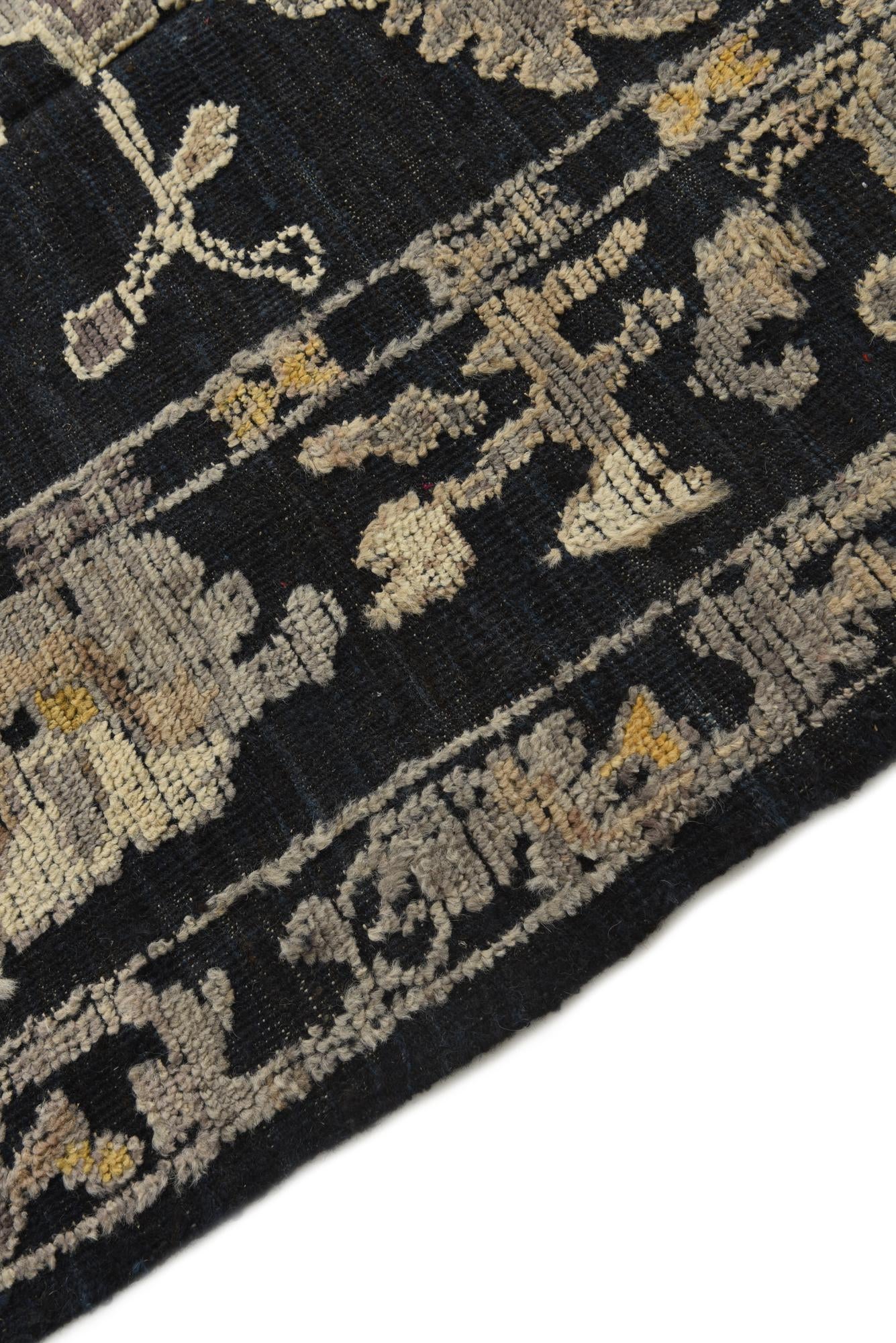 8' x 10' 4 Hand Knotted Oushak Wool Rug