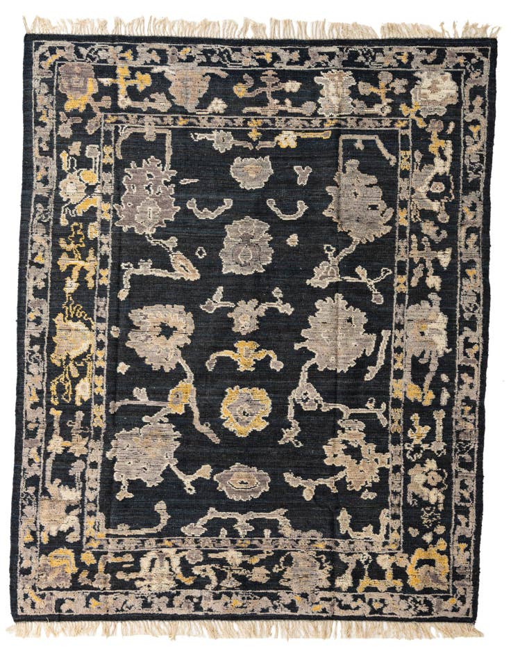 Detail image of 8' x 10' 4 Hand Knotted Oushak Wool Rug