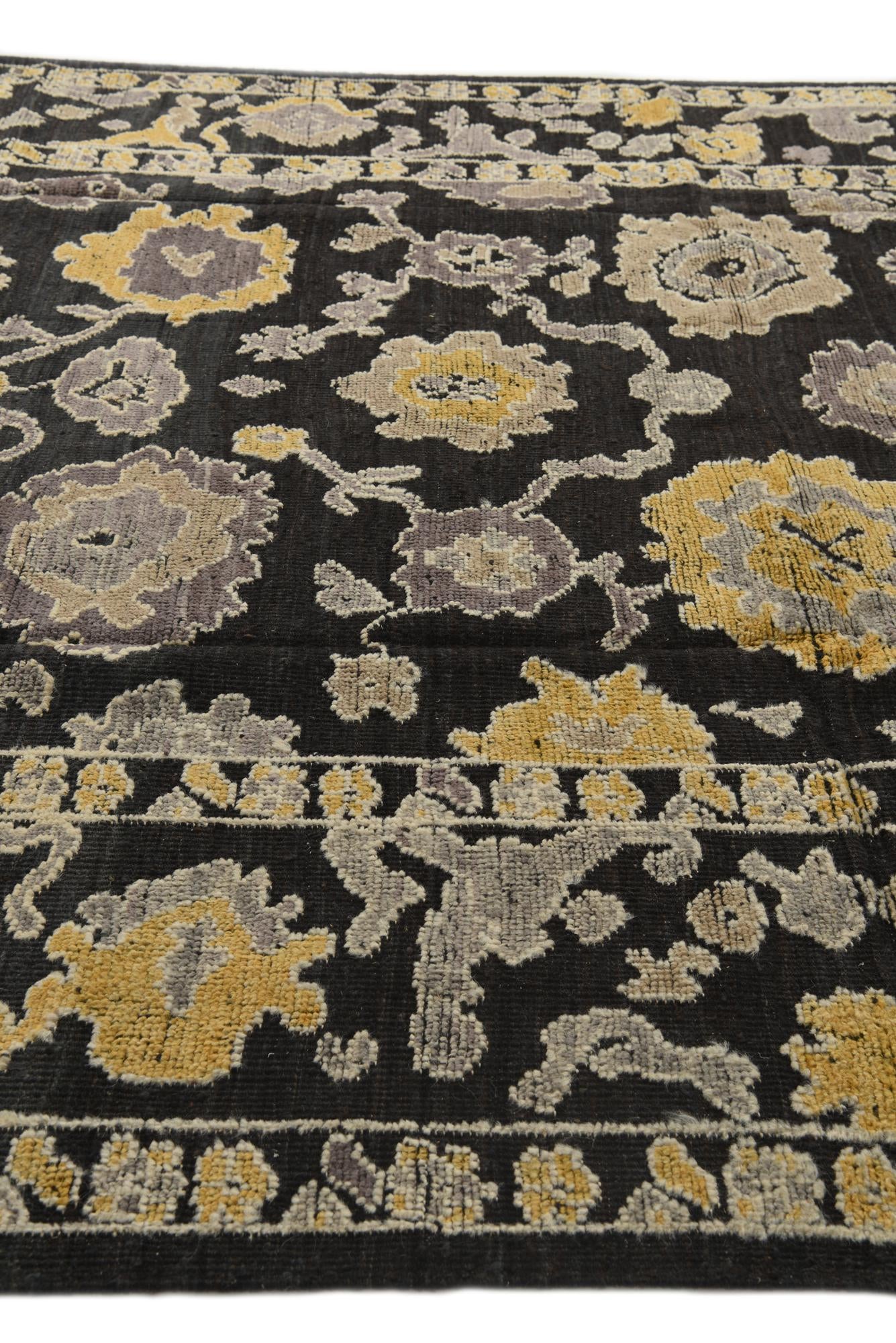 8' 1 x 10' 5 Hand Knotted Oushak Wool Rug