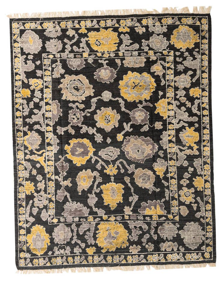 Detail image of 8' 1 x 10' 5 Hand Knotted Oushak Wool Rug
