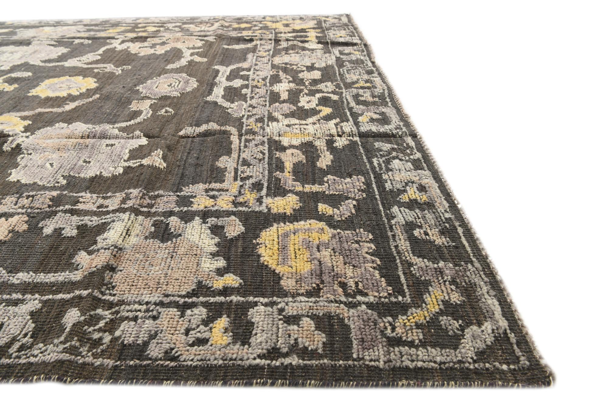 8' x 10' 2 Hand Knotted Oushak Wool Rug